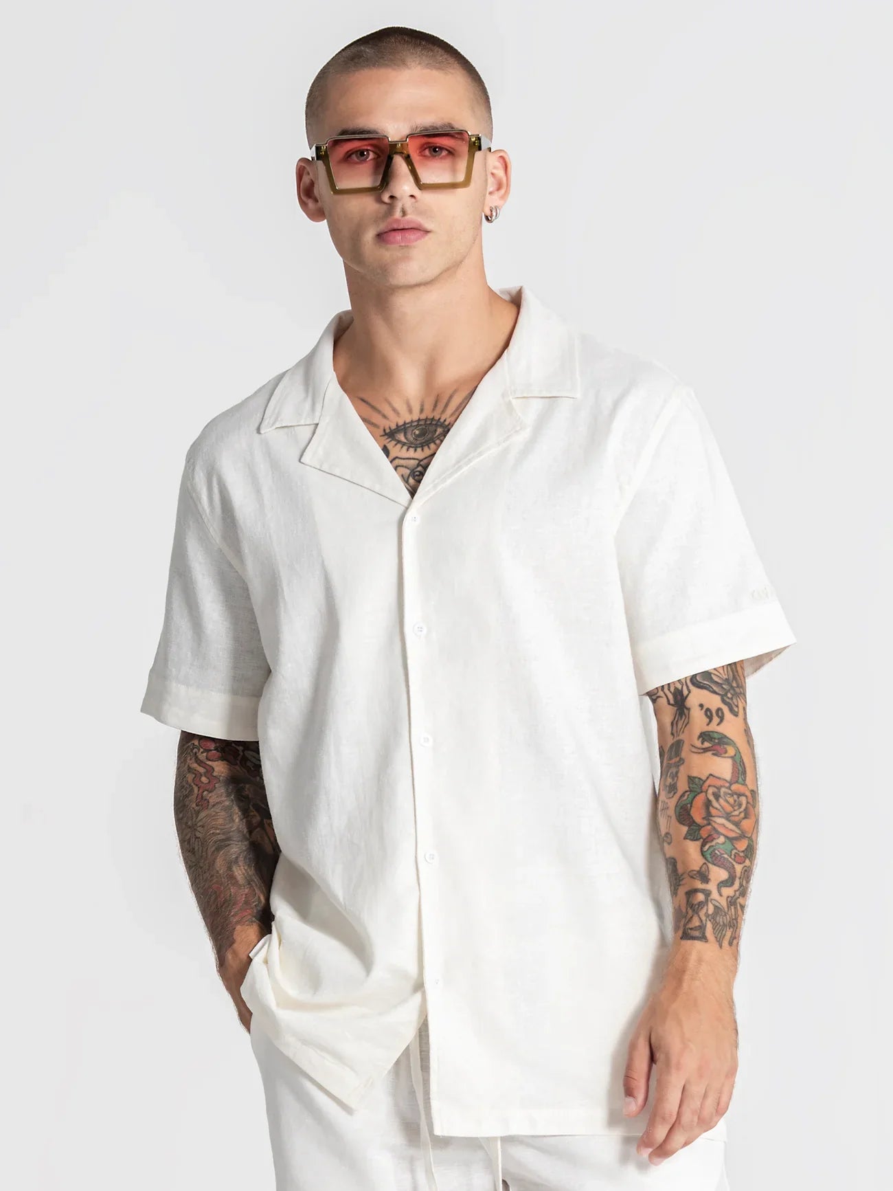 Conjunto de Linho Branco Gianni Kavanagh SS26
