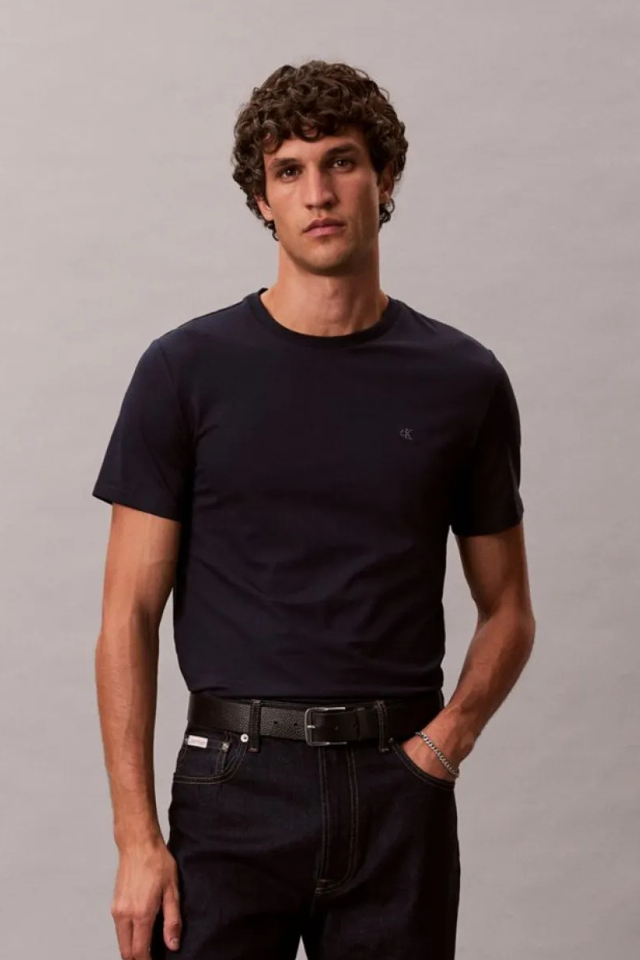 T-shirt Calvin Klein Azul Marinho SS26 Calvin Klein