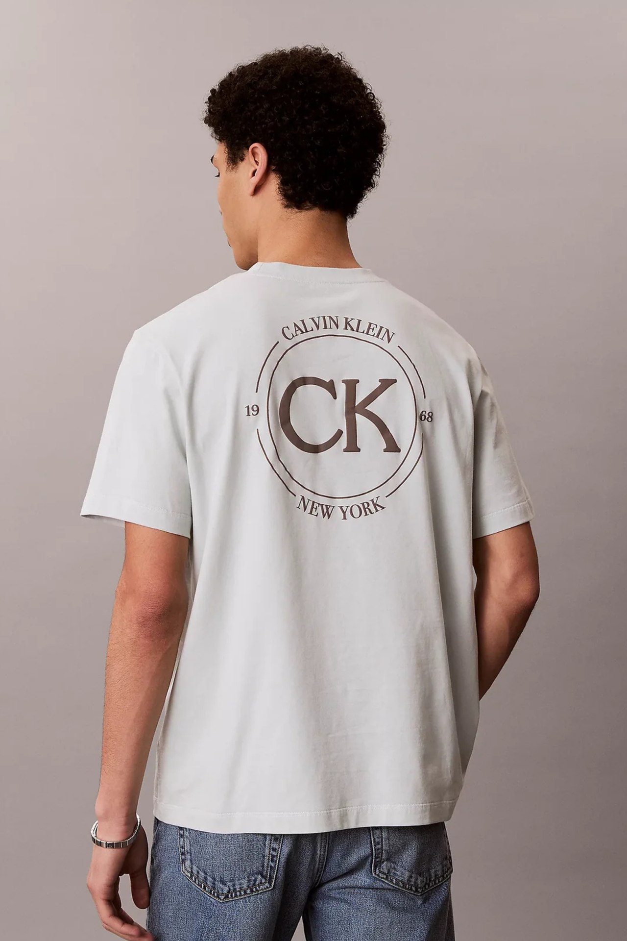 T-shirt Verde Estampada Calvin Klein