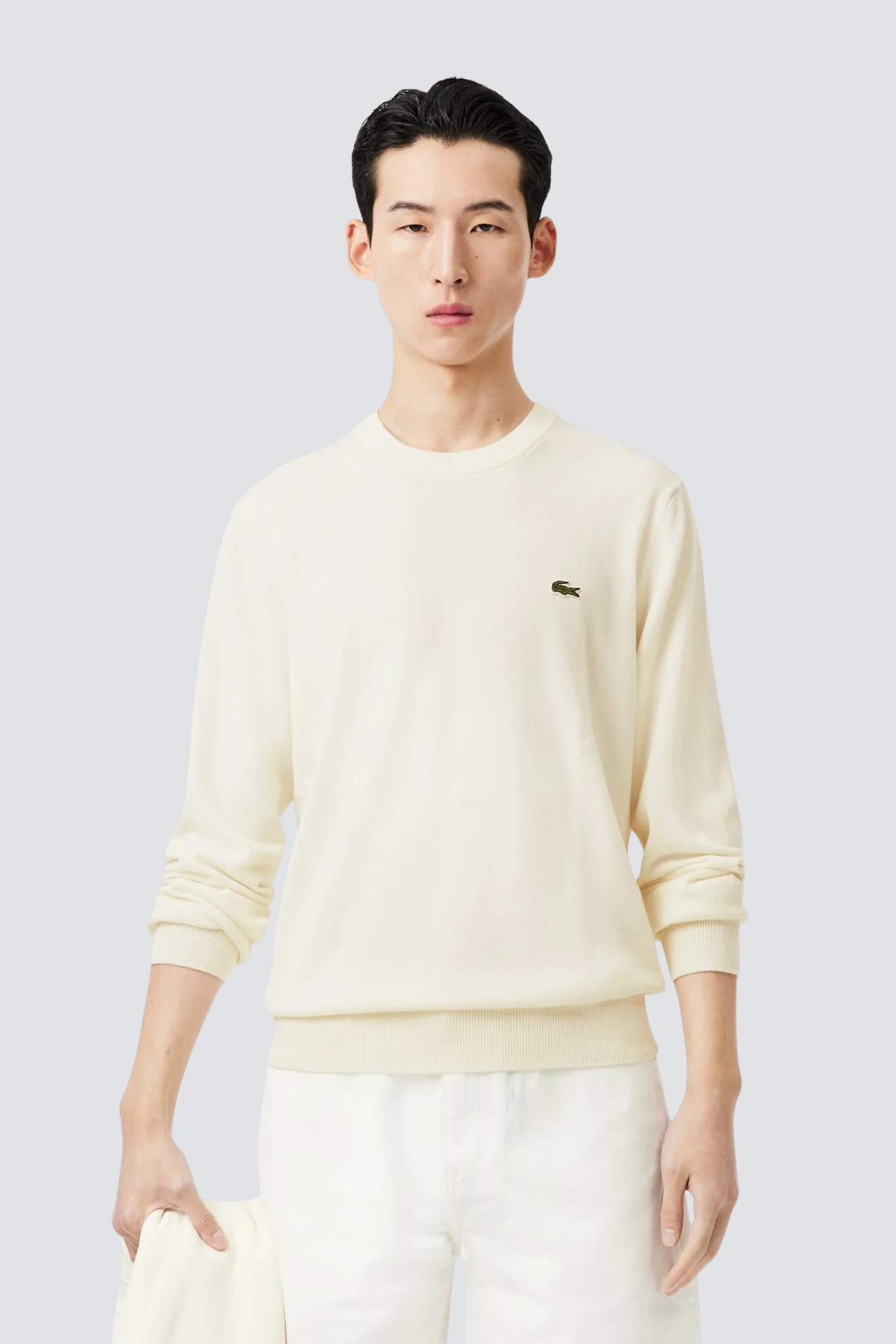 Camisola de Malha Branca Lacoste SS26