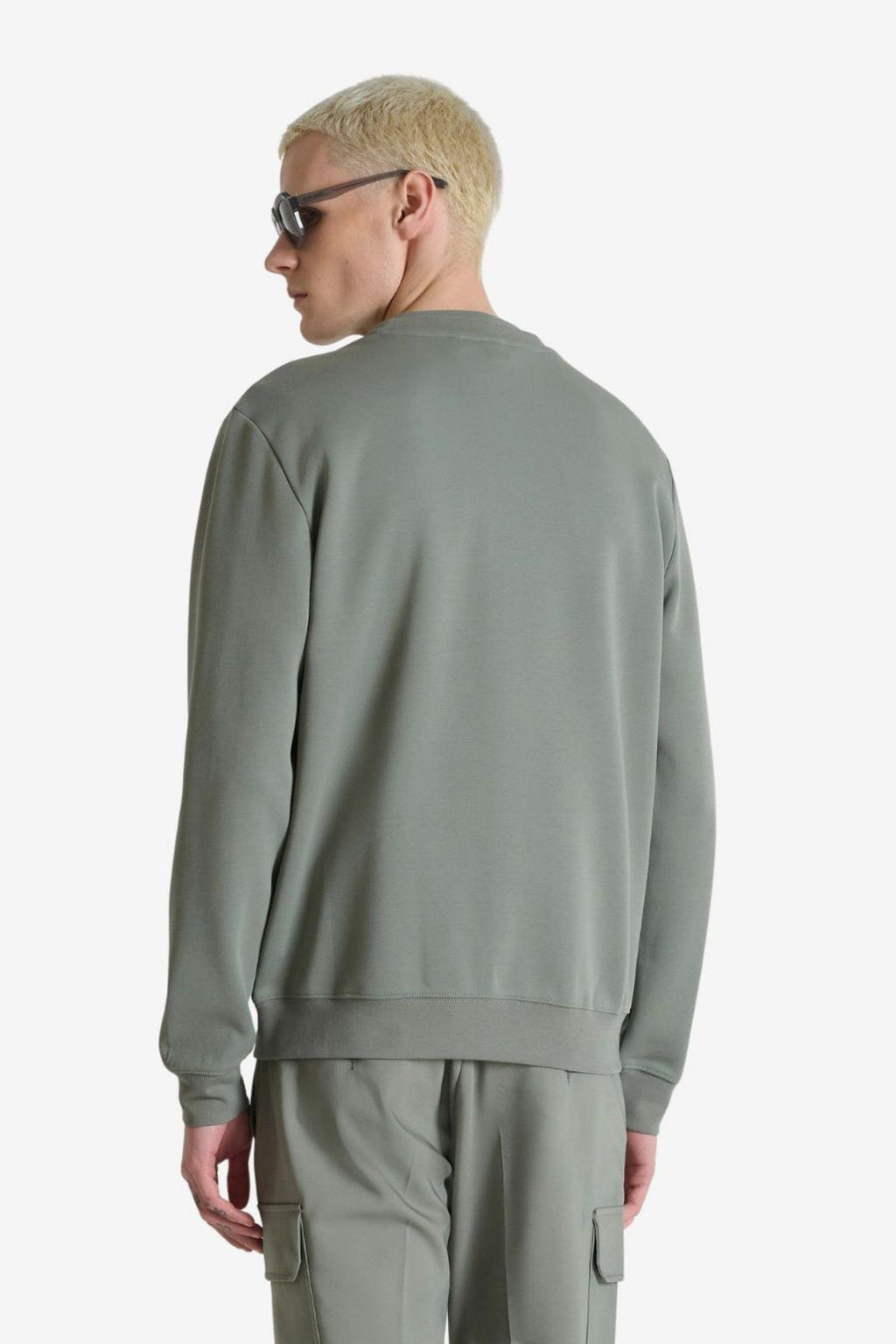 Sweatshirt Verde com Estampa Alto Relevo Antony Morato