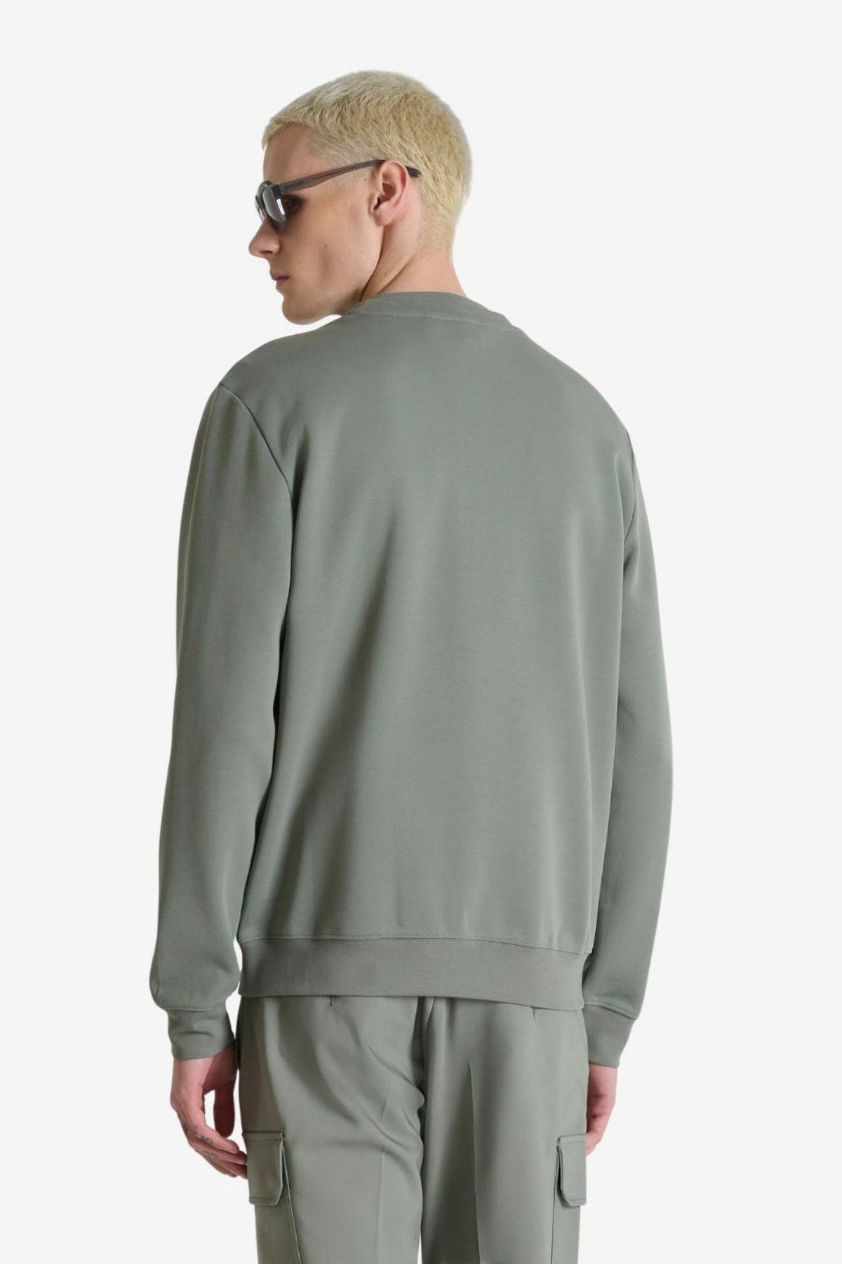 Sweatshirt Verde com Estampa Alto Relevo Antony Morato
