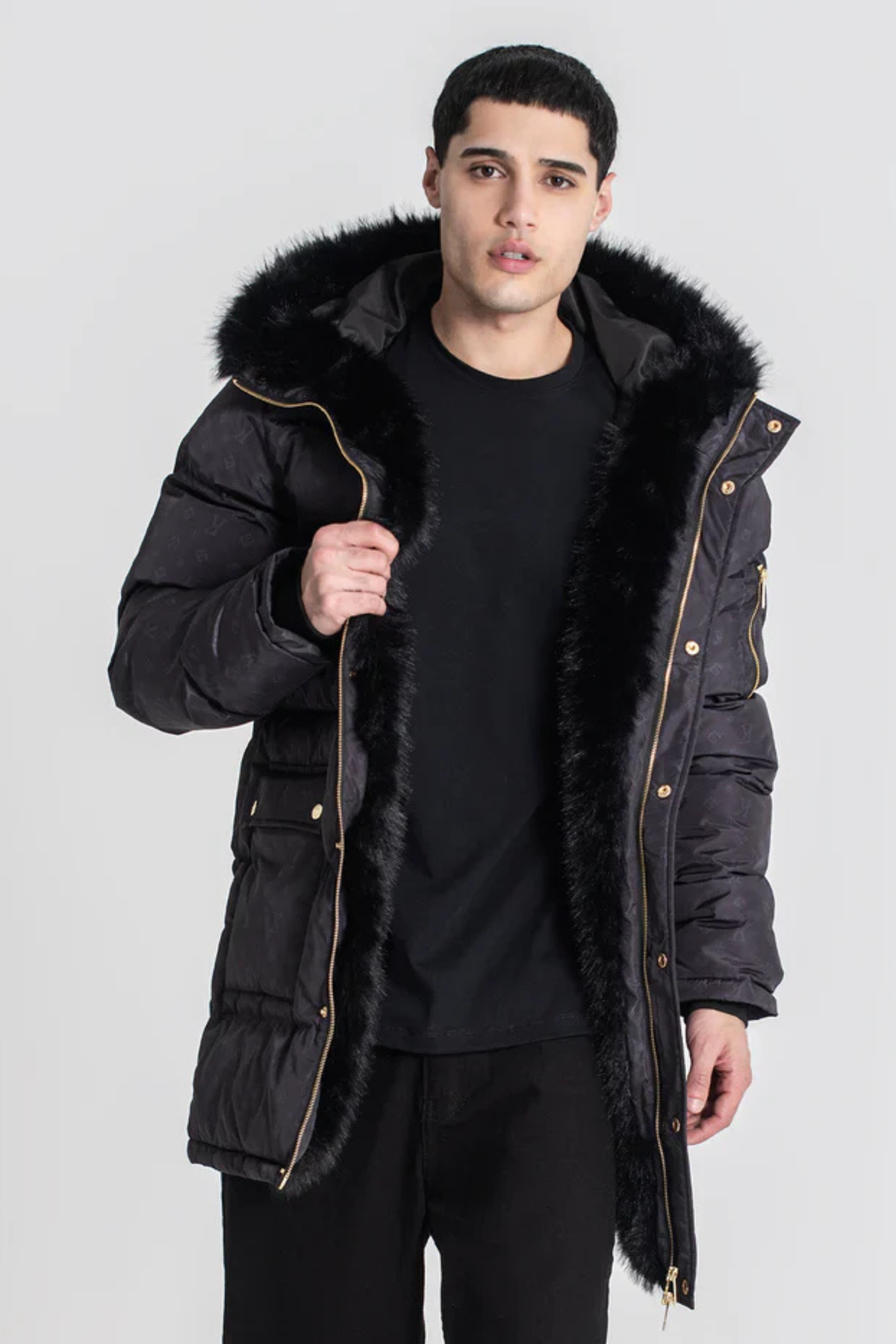 Casaco Preto Comprido Gianni Kavanagh FW25 Gianni Kavanagh