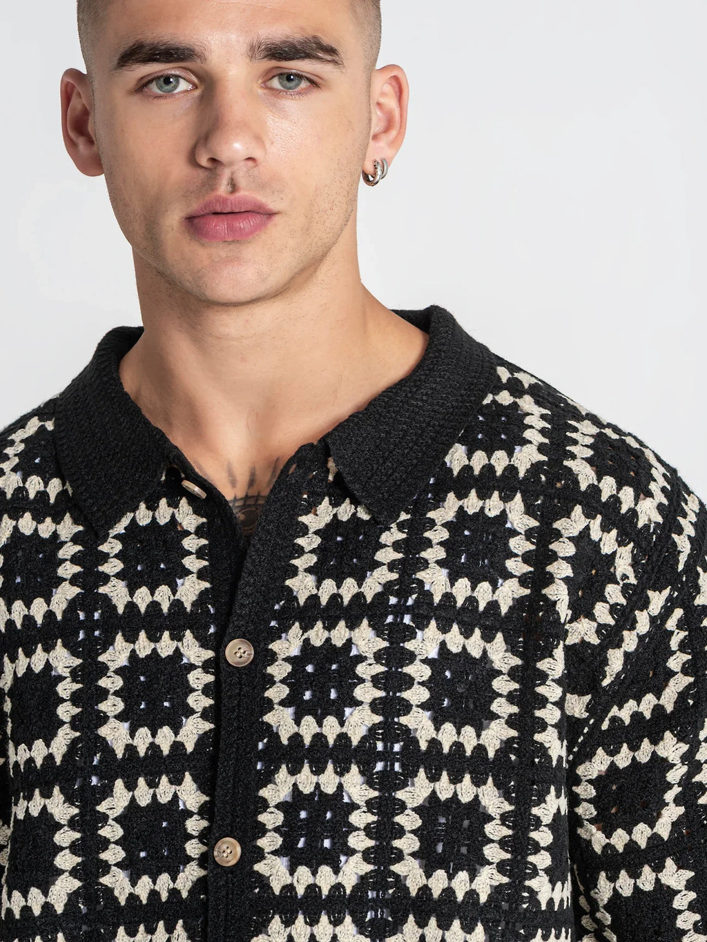 Camisa Preta Gianni Kavanagh SS26