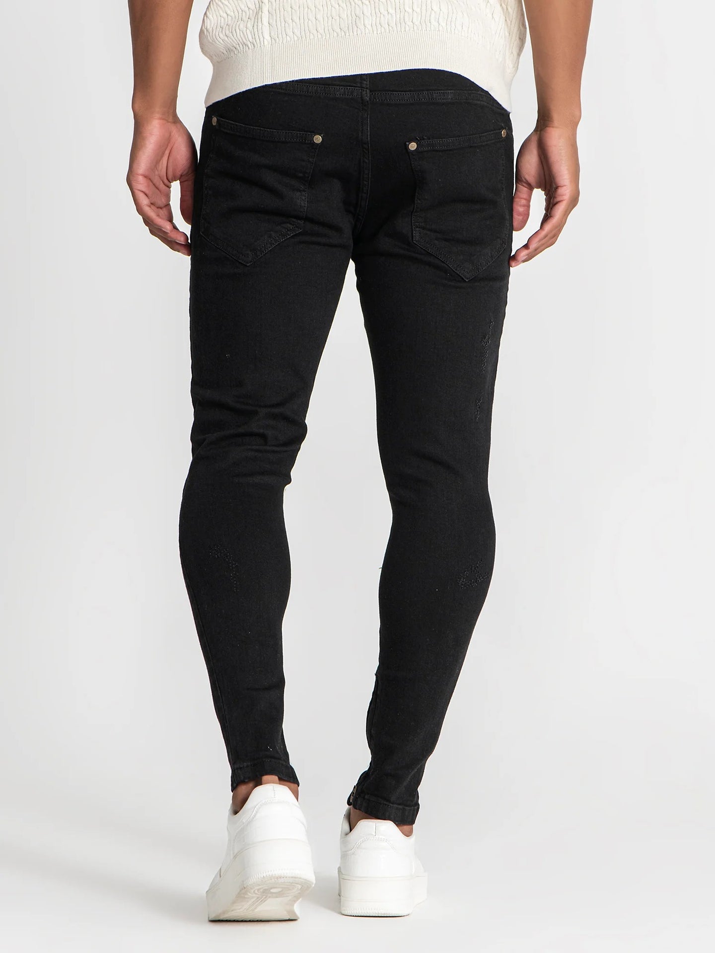 Calças de Ganga Preta Gianni Kavanagh SS25