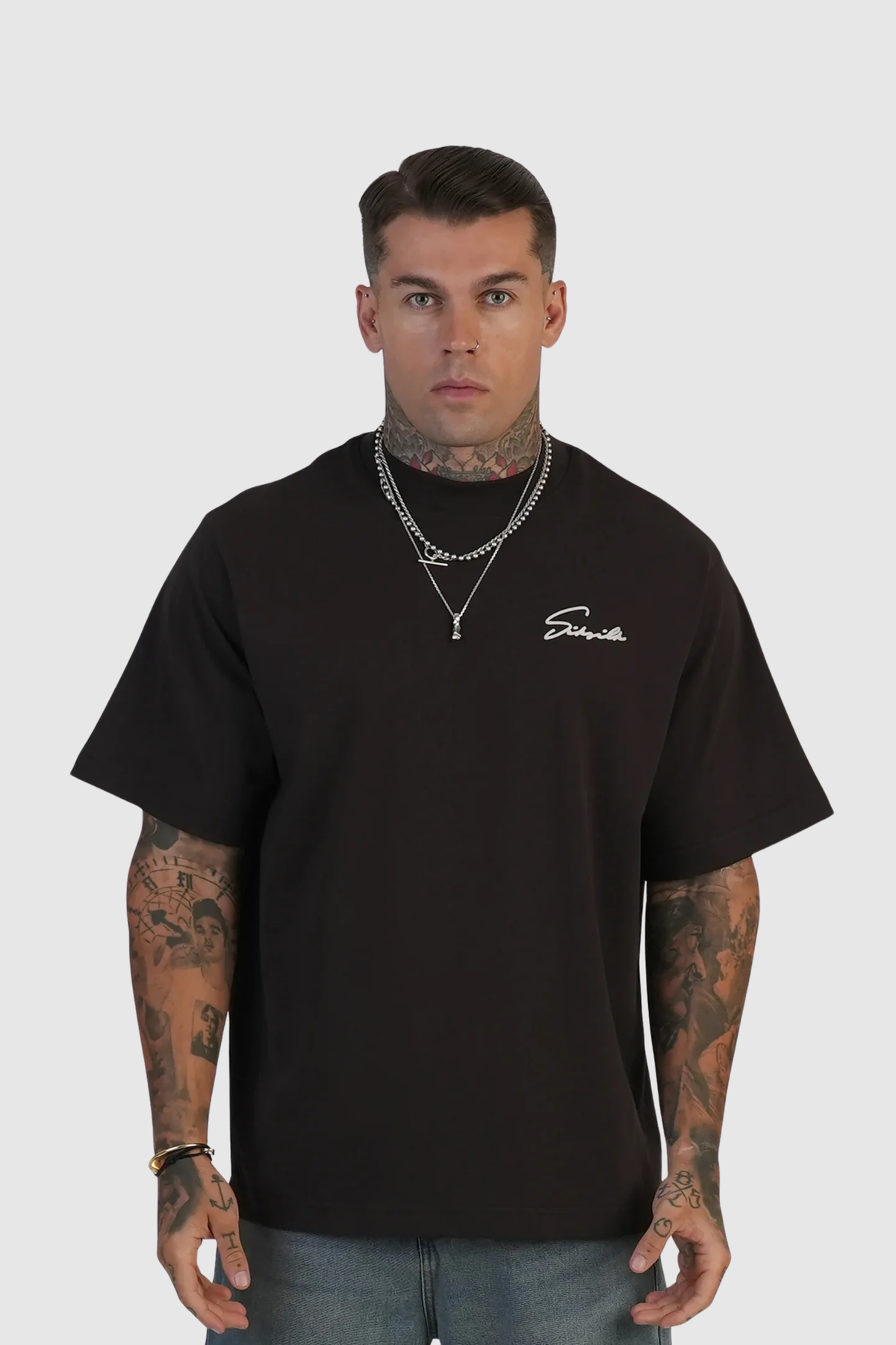 T-shirt Castanha SikSilk SikSilk
