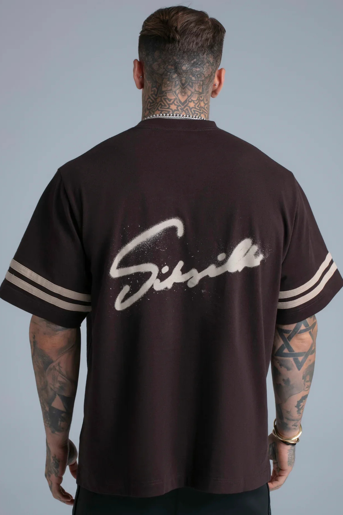 T-shirt Castanha Oversized SikSilk