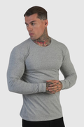 T-Shirt de Manga Comprida Cinza SikSilk SikSilk