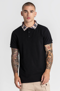Polo Preto Gola Padrão Gianni Kavanagh