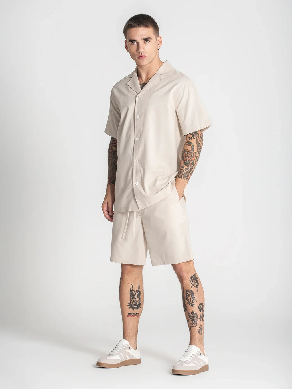 Camisa Bege Gianni Kavanagh  SS25
