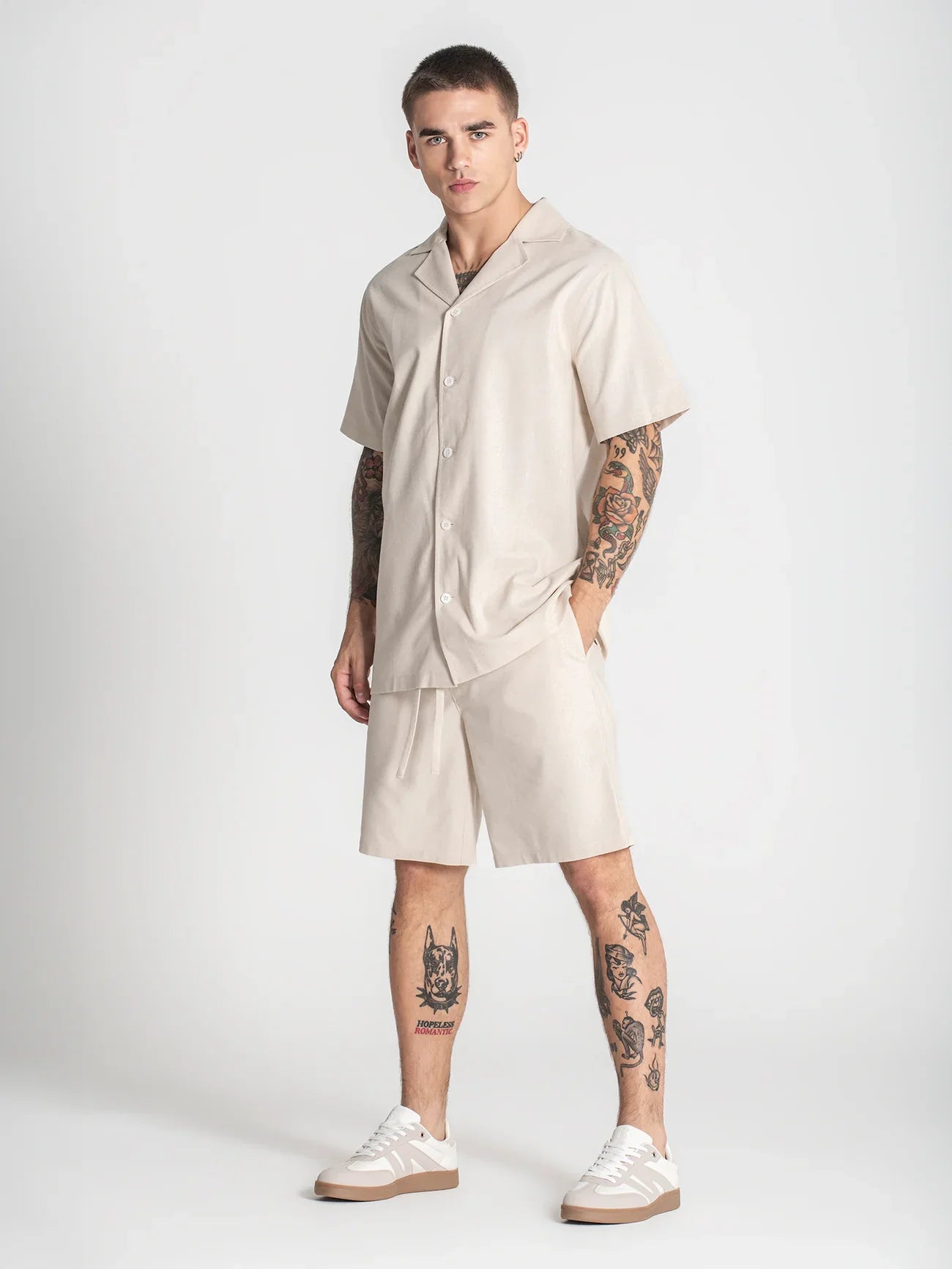 Camisa Bege Gianni Kavanagh  SS25