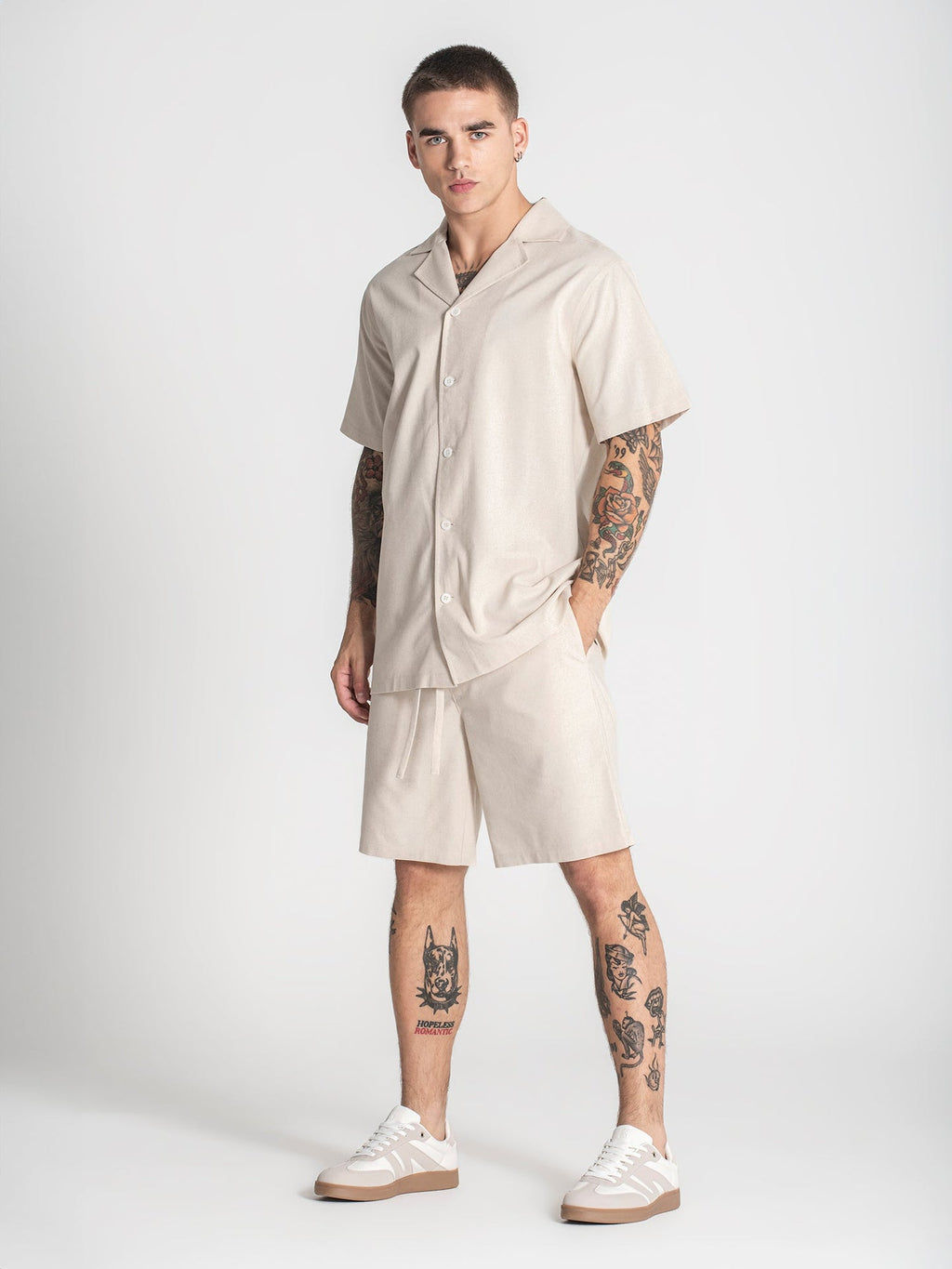 Camisa Bege Linho Gianni Kavanagh  SS25 Gianni Kavanagh