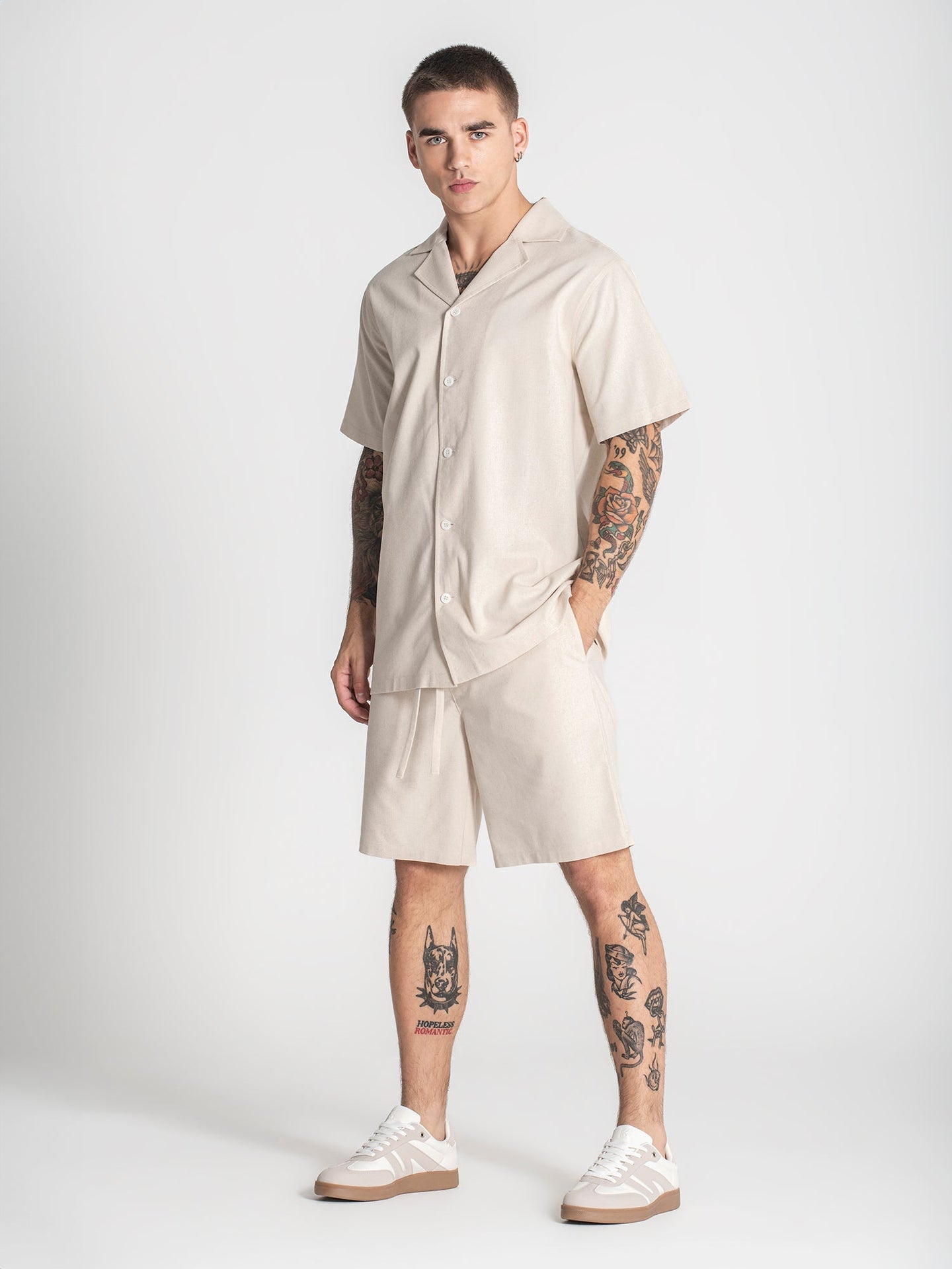 Camisa Bege Linho Gianni Kavanagh  SS25 Gianni Kavanagh