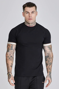 T-shirt Preta Tecido elástico SikSilk
