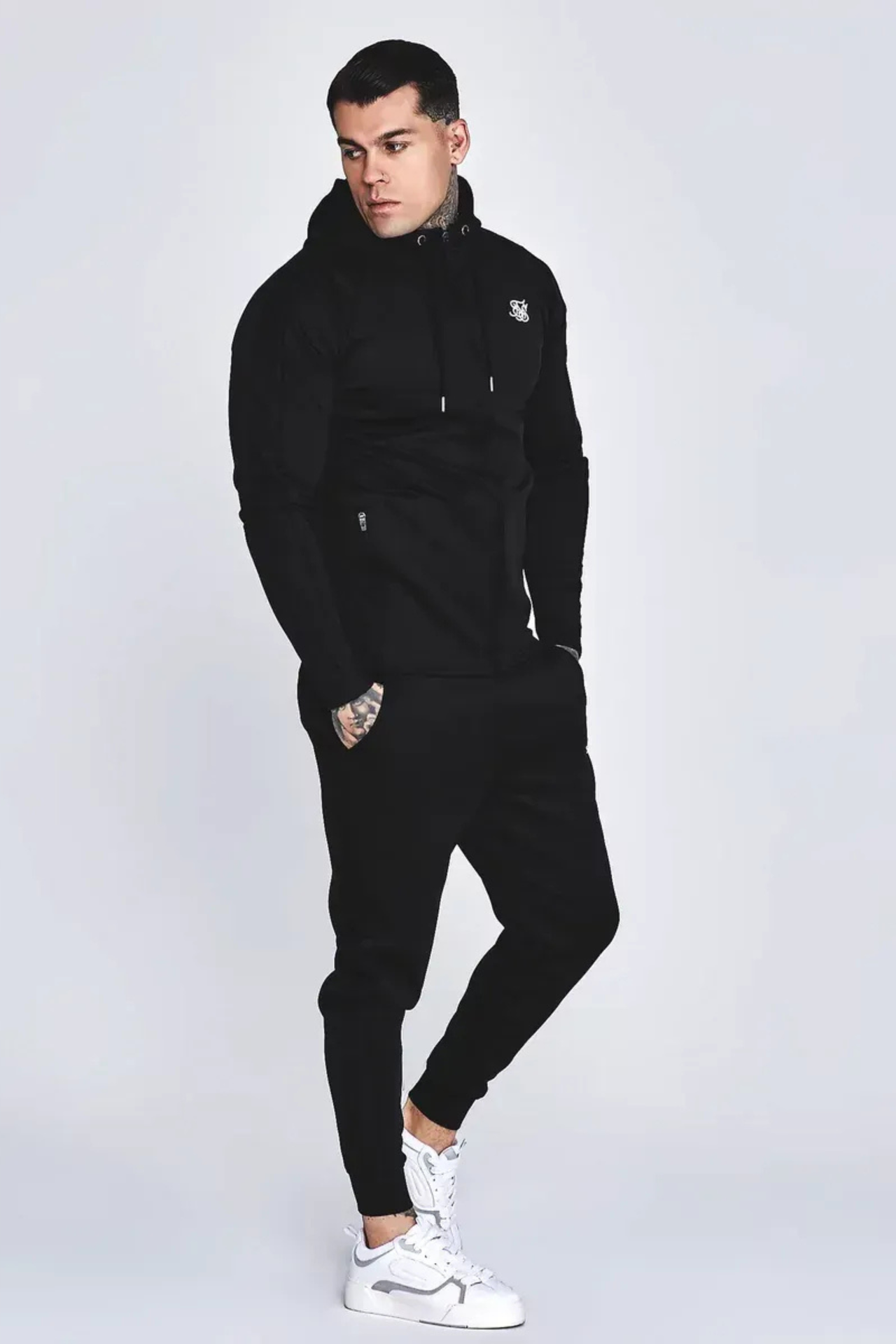 Fato de Treino Preto Malha elástica SikSilk