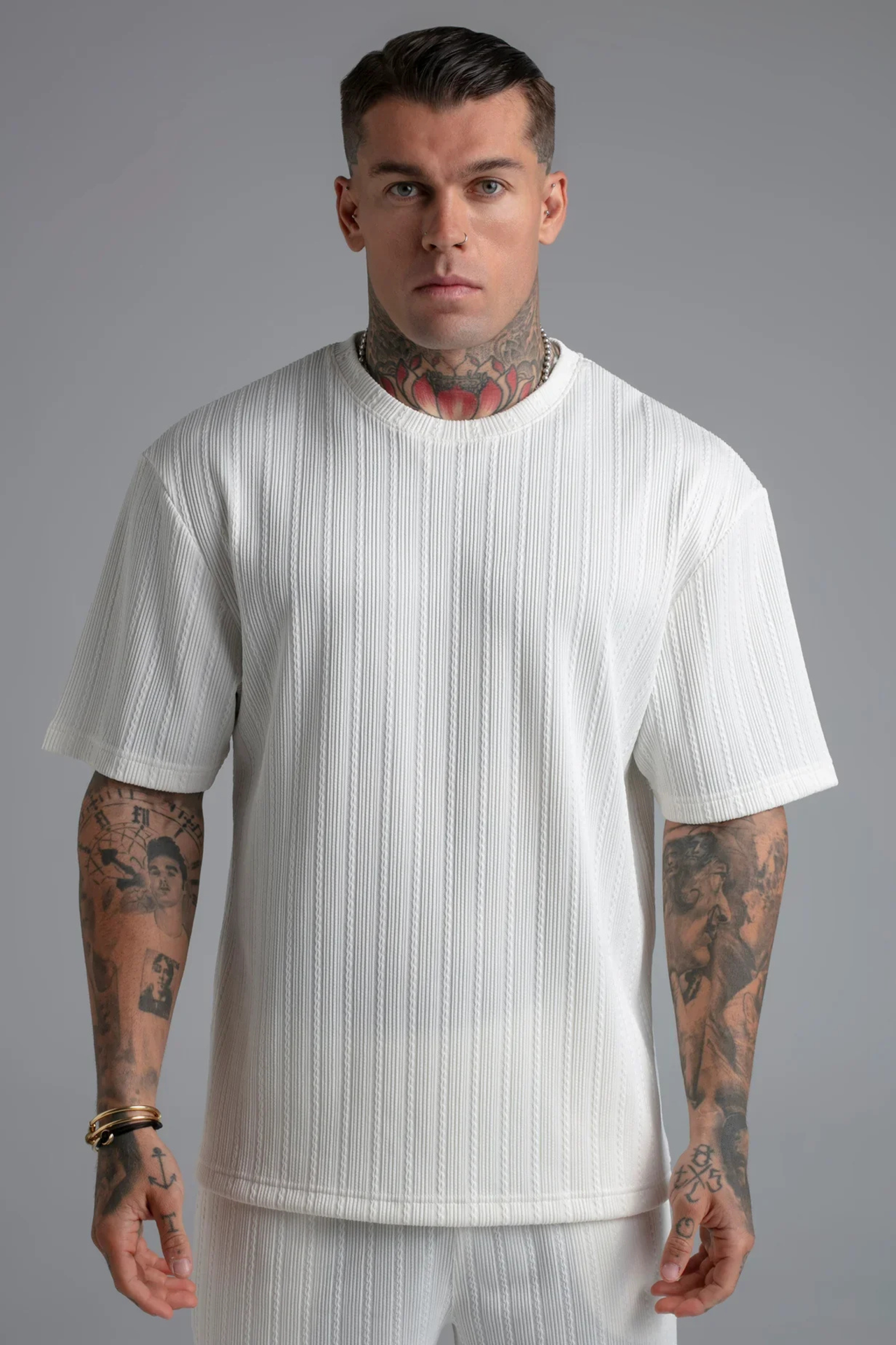 T-shirt Branca Texturada SikSilk