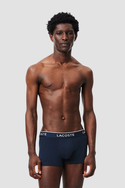 Boxers Azuis Lacoste Pack 3 SS26