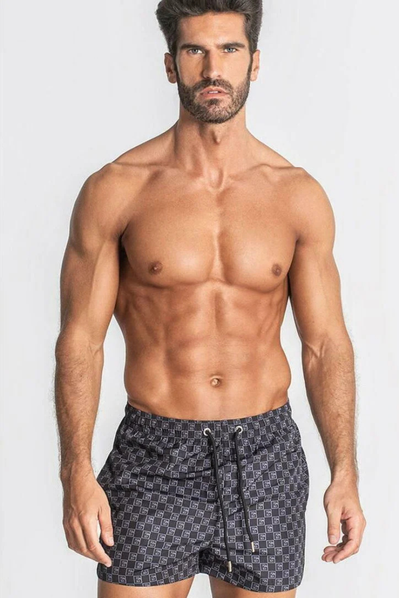 Calções de Banho Preto e Cinza Gianni Kavanagh SS24