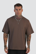T-shirt castanha SikSilk