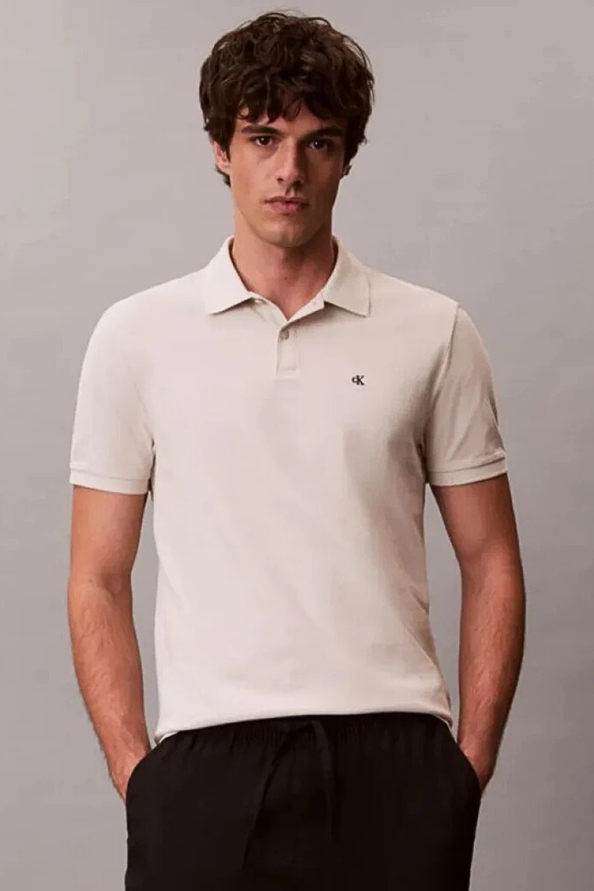 Polo Bege Calvin Klein SS26 Calvin Klein