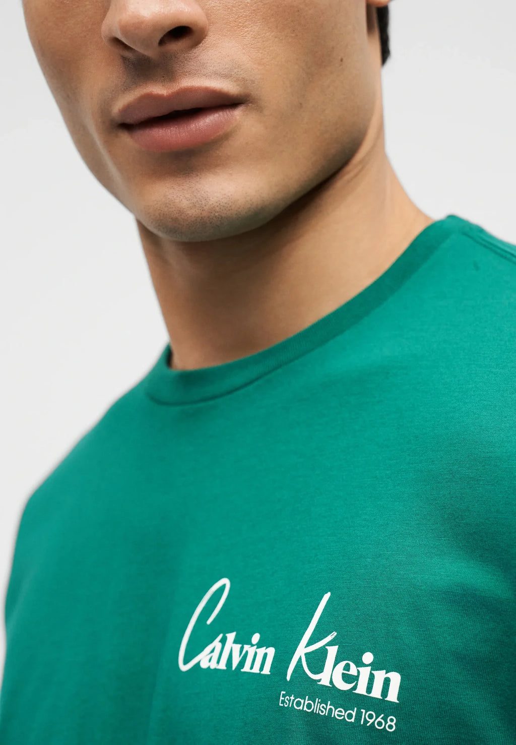T-Shirt Verde Calvin Klein SS26 Calvin Klein