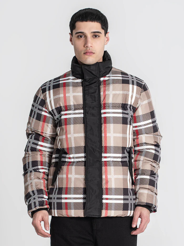 Casaco Padrão Bege e Preto Gianni Kavanagh FW25