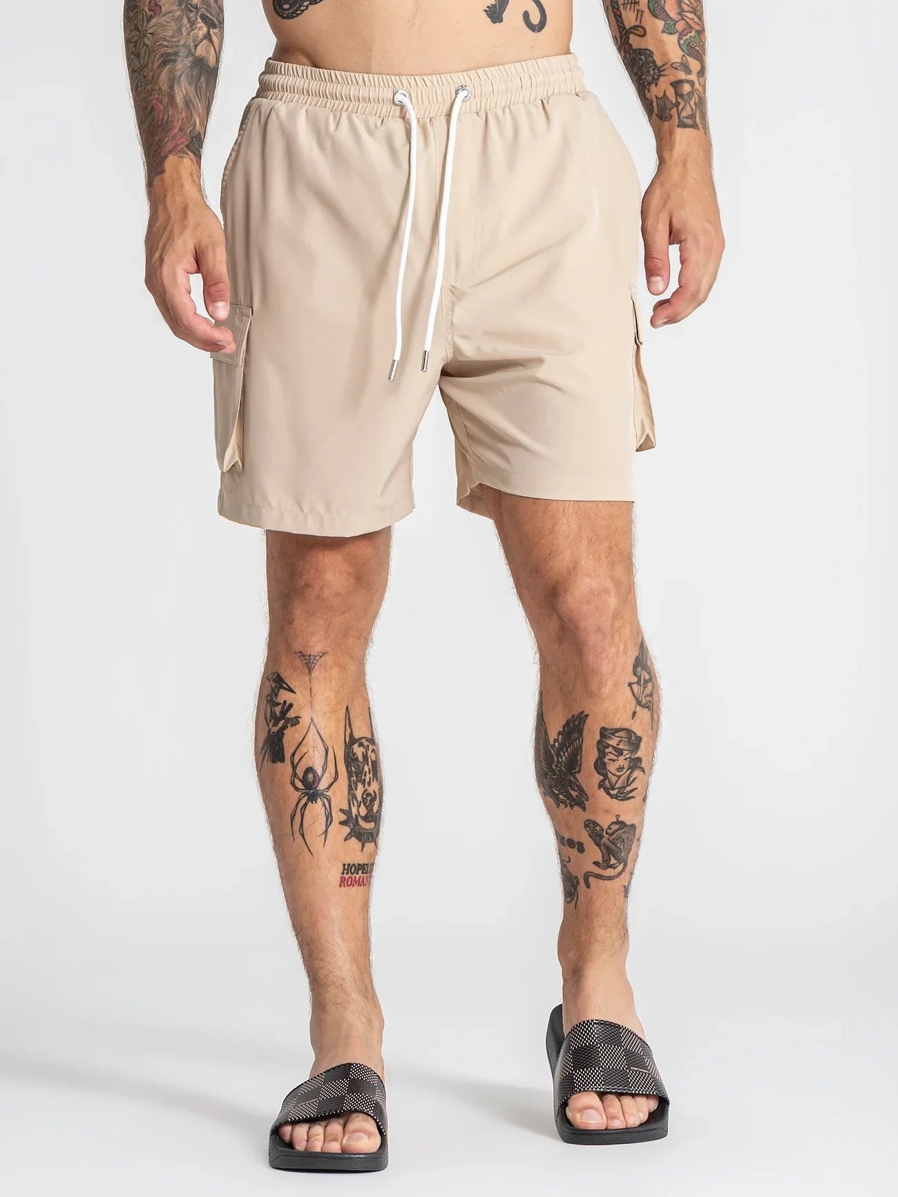 Calções de Banho Bege Gianni Kavanagh SS26