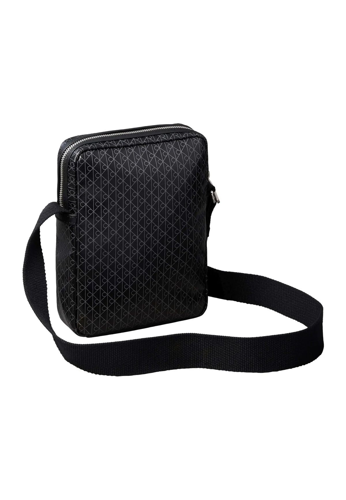 Bolsa Tiracolo Calvin Klein Preta Monograma Ovelha Negra Premium