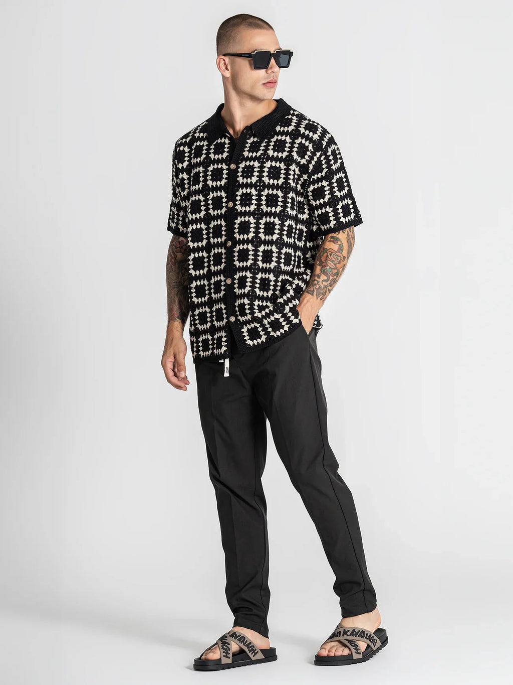 Camisa Preta Gianni Kavanagh SS26