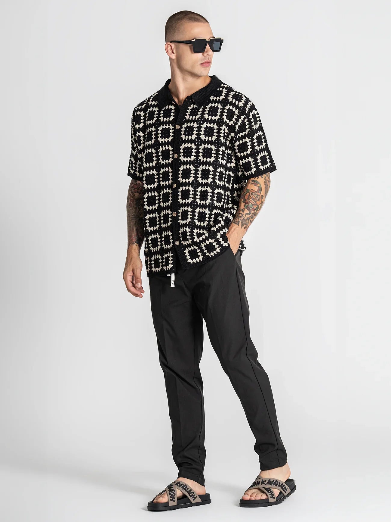 Camisa Preta Gianni Kavanagh SS26