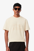 T-shirt Bege Estampada