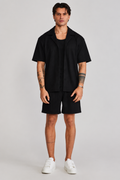 Conjunto SikSilk Preto Texturado Ovelha Negra Premium