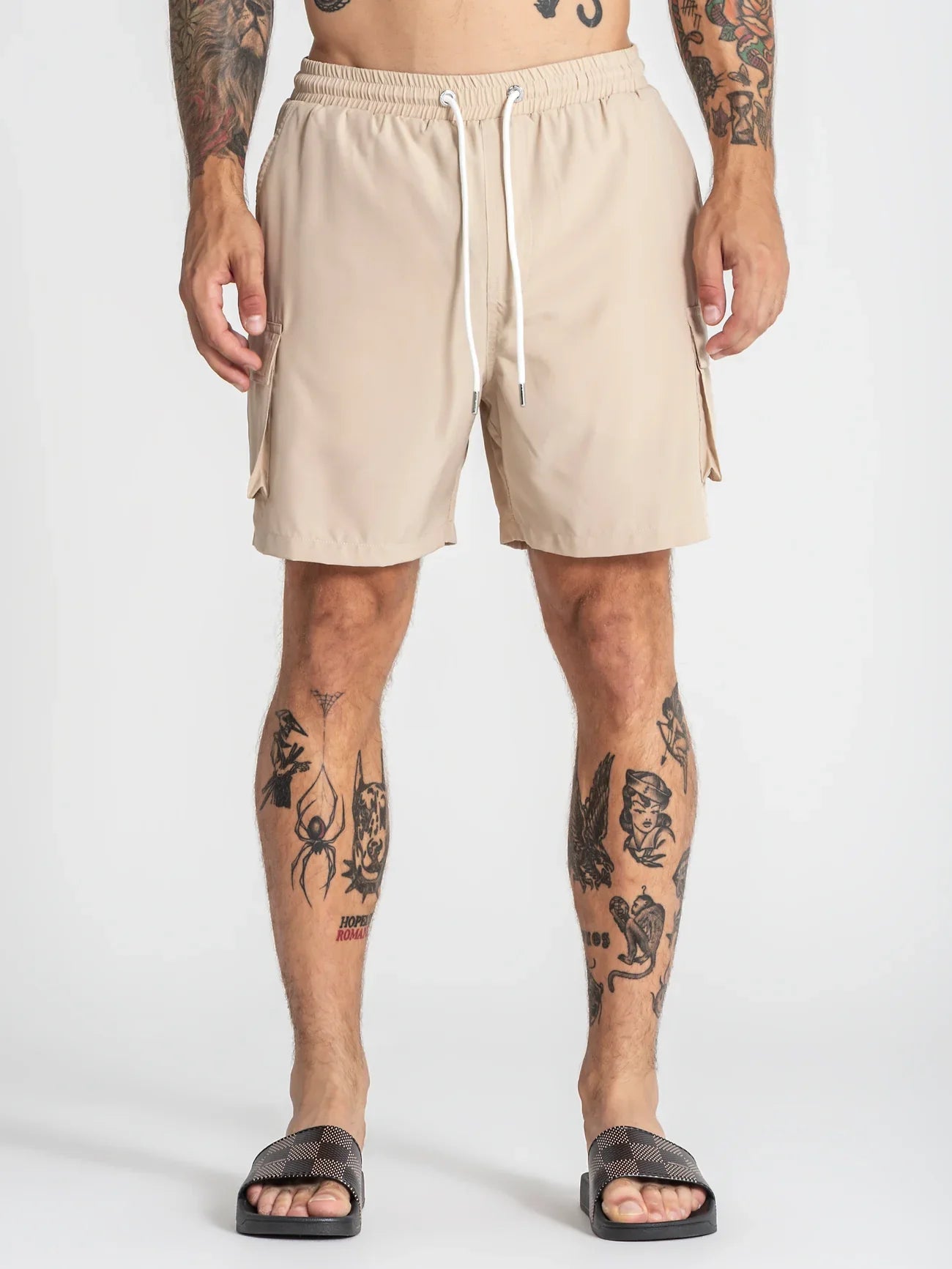 Calções de Banho Bege Gianni Kavanagh SS26