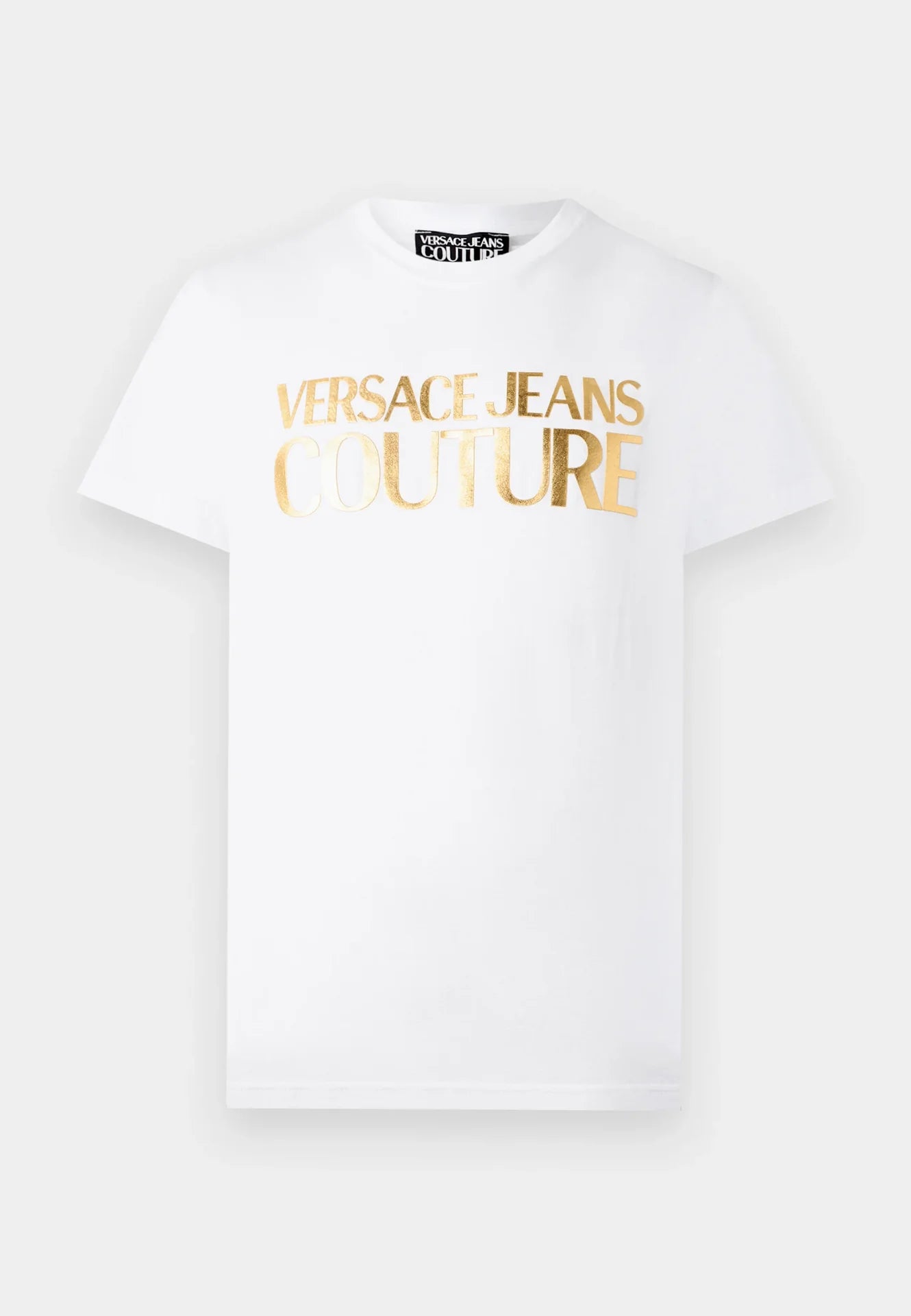 T-shirt Branca Logo Dourado