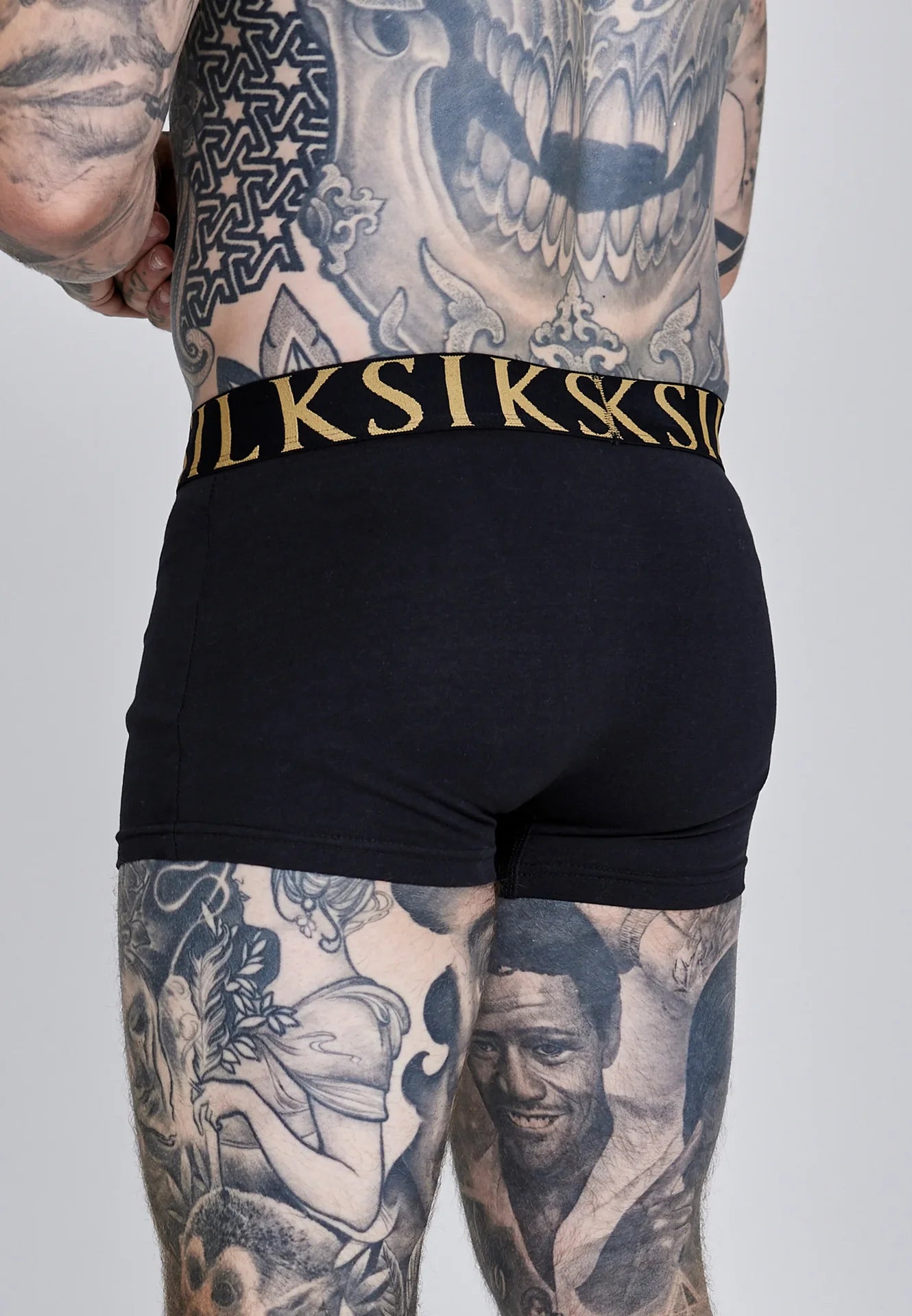 Boxers Pretos Pack 5 SikSilk SS26