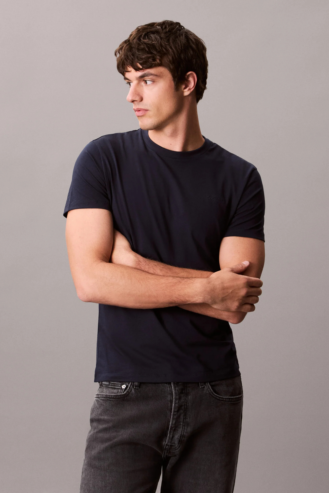 T-shirt Calvin Klein Azul Marinho SS26
