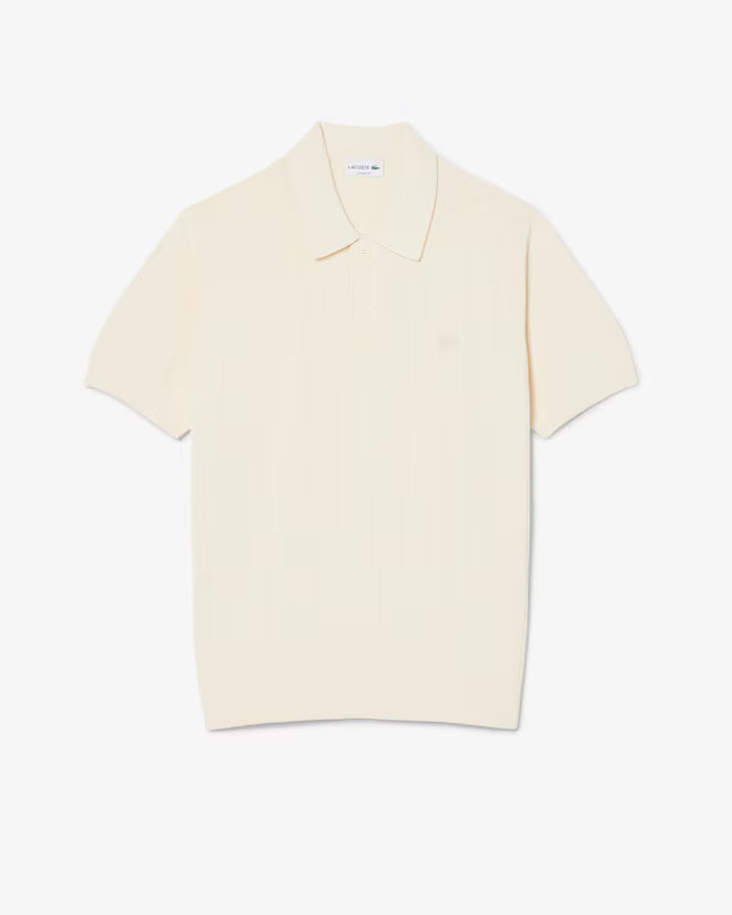 Polo de Malha Bege Lacoste SS26