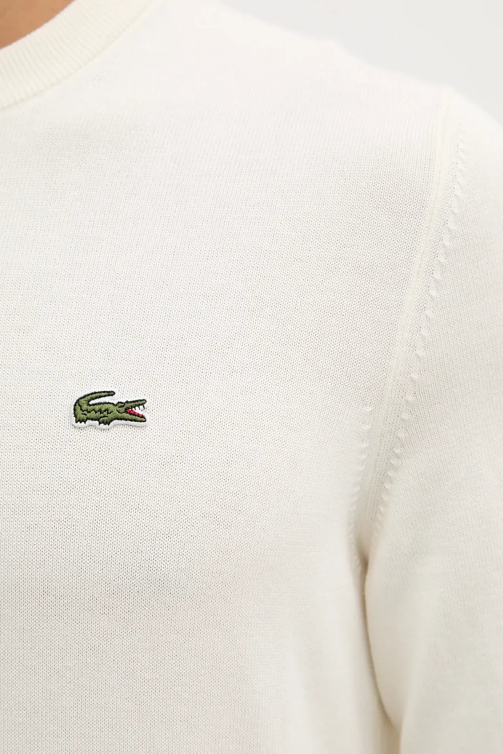 Camisola Malha Branca Lacoste