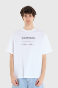 T-shirt Branca Jersey de algodão Calvin Klein
