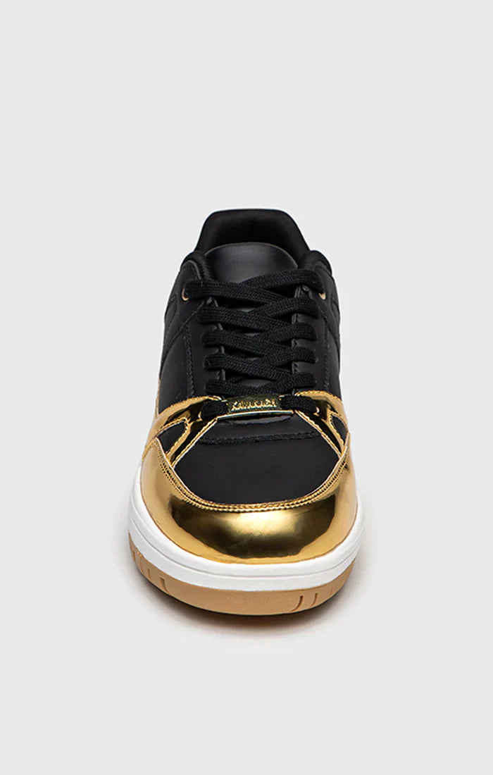 Sapatilhas Gianni Kavanagh Pretas E Douradas GKM005507 SS24