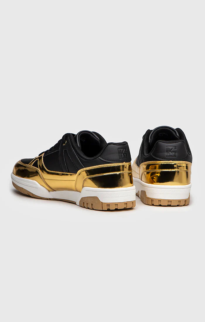 Sapatilhas Gianni Kavanagh Pretas E Douradas GKM005507 SS24
