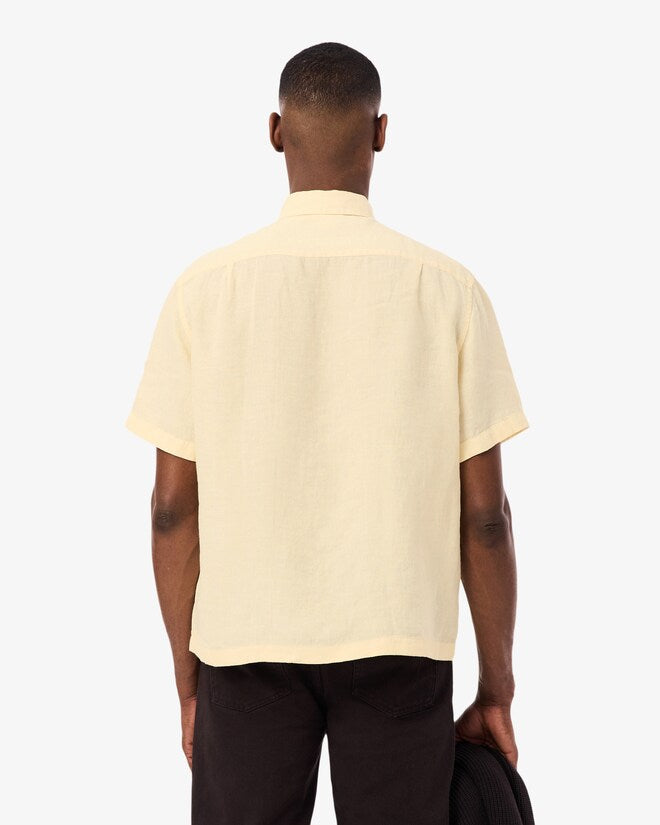 Camisa de Linho Bege Lacoste SS26