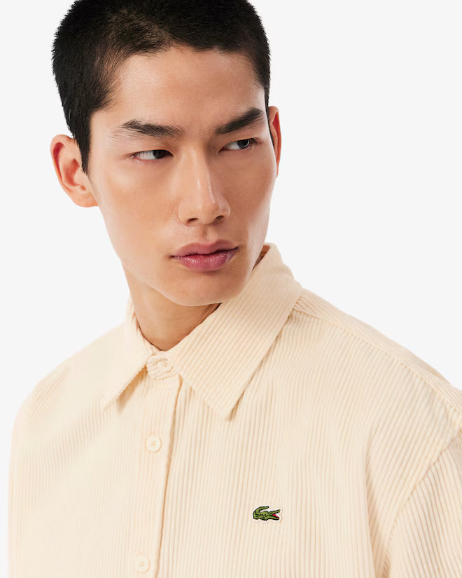 Camisa de Bombazine Lacoste Bege Lacoste
