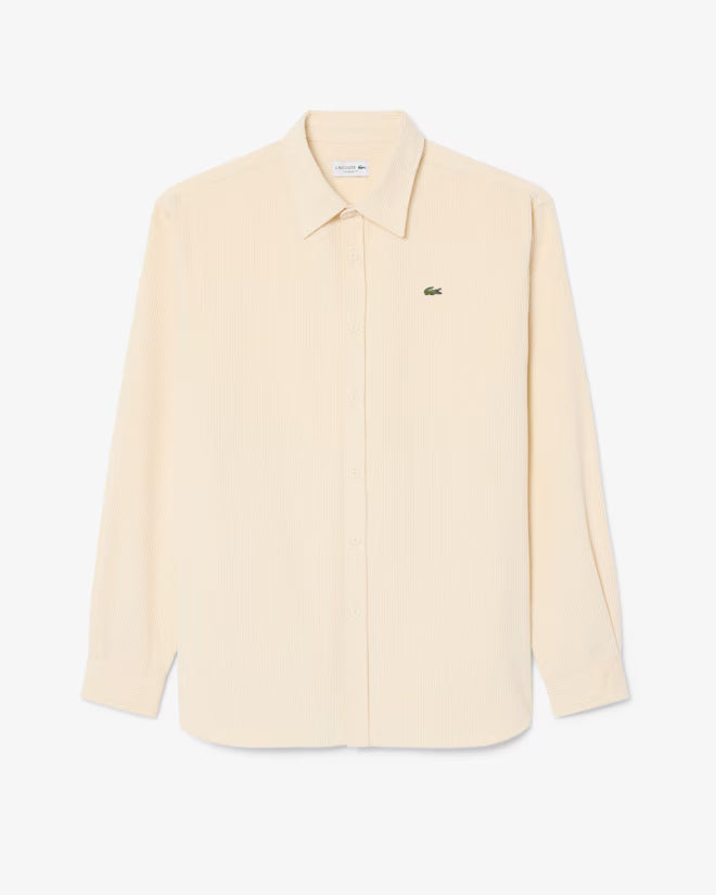 Camisa de Bombazine Lacoste Bege Lacoste