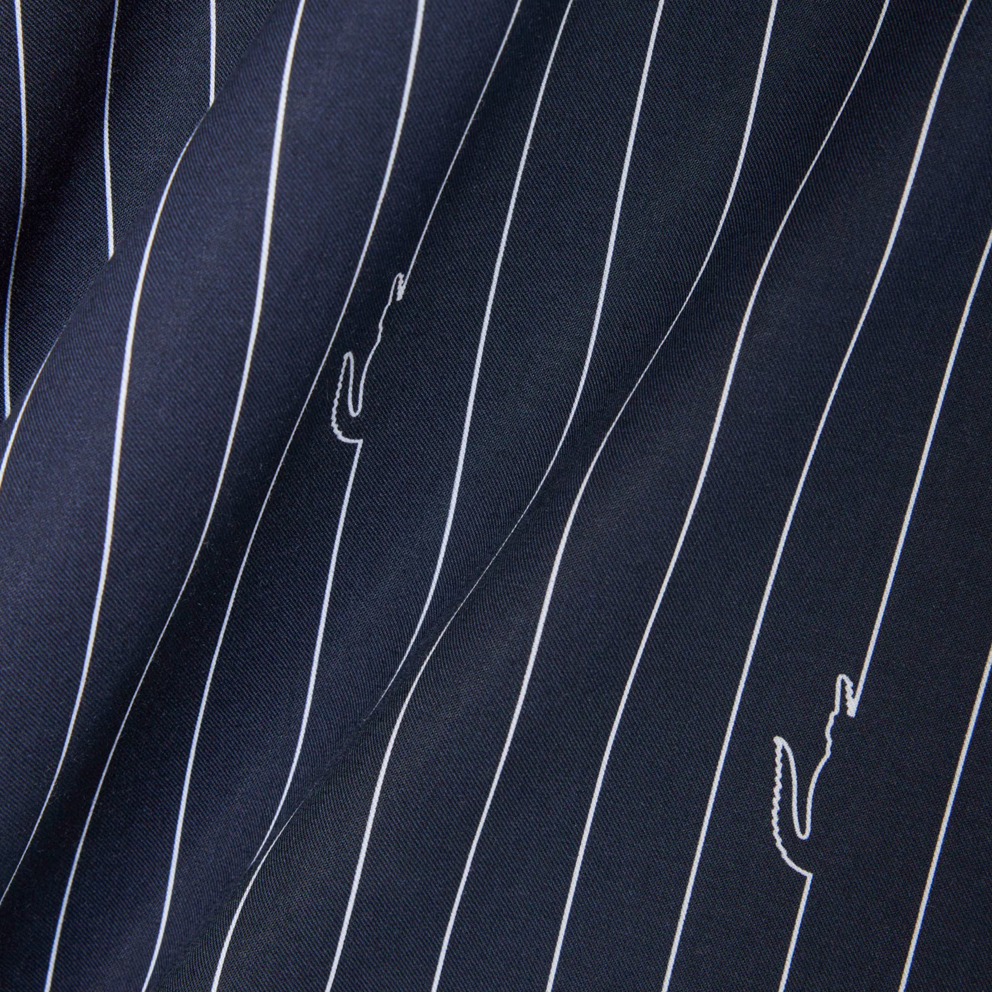 Camisa Azul Estampada Lacoste CH2343 SS26
