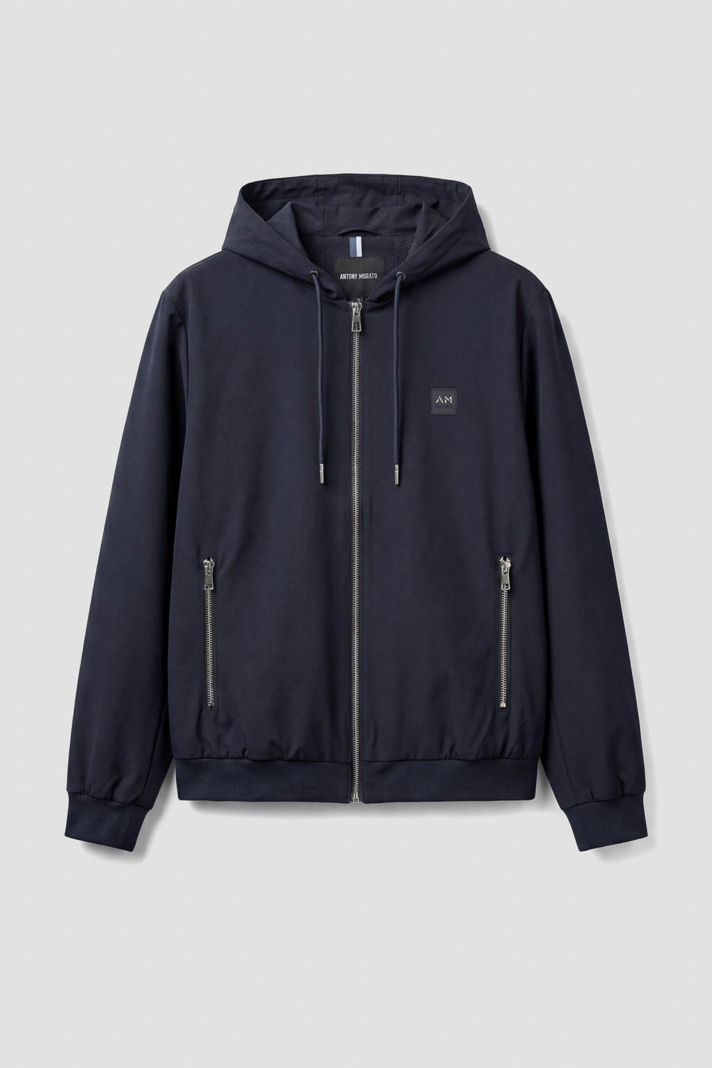 Casaco Azul com Capuz e Fecho Zip Antony Morato