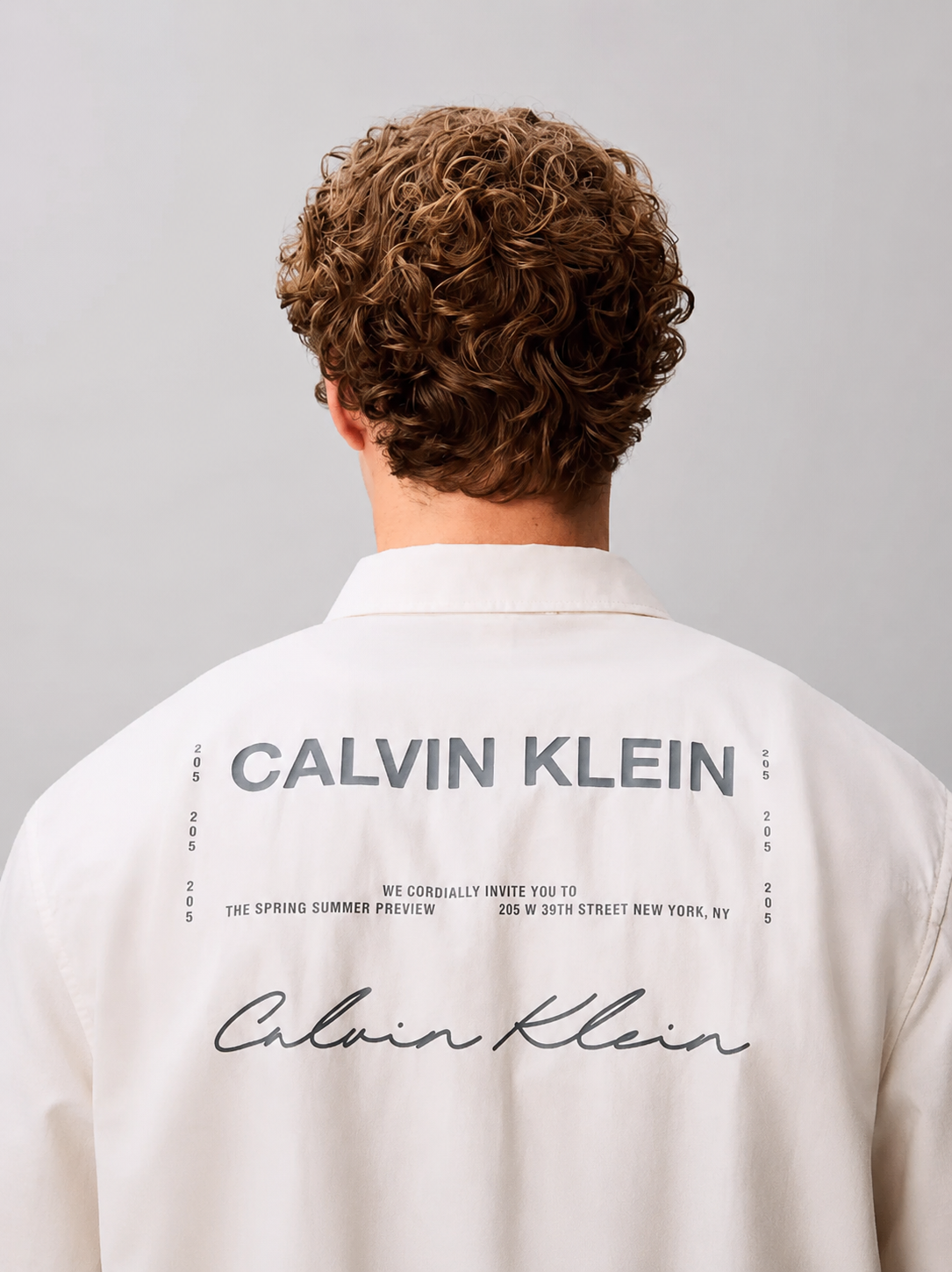 Camisa com Estampa de Manga Curta Calvin Klein