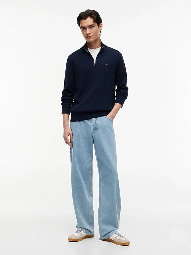 Camisola de Meio-Fecho Tommy Hilfiger Azul Tommy Hilfiger