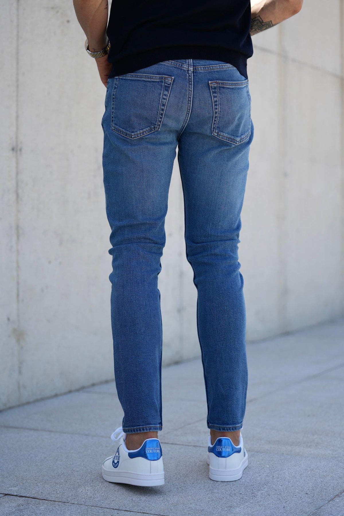 Calça de Ganga Intermédia Slim Taper Calvin Klein