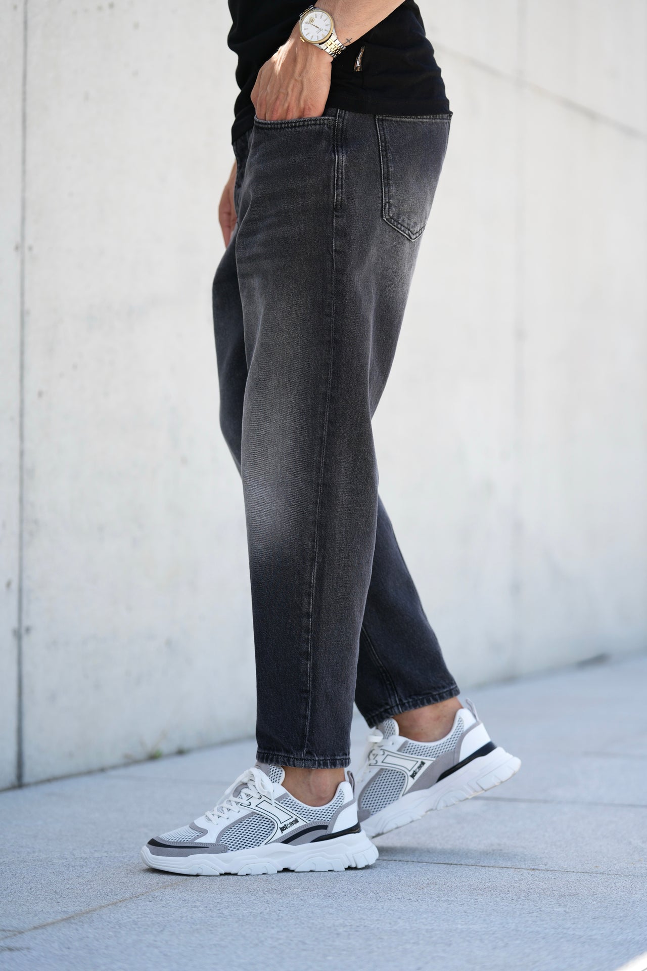 Calça de Ganga Escura Doris